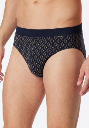Slip fijne interlock BRUIN-GRIJS
