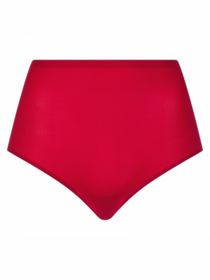 Soft stretch high waist briefs PASSION RED