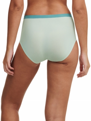 Soft stretch high waist briefs GREEN LILLY