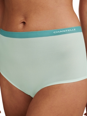 Soft stretch high waist briefs GREEN LILLY
