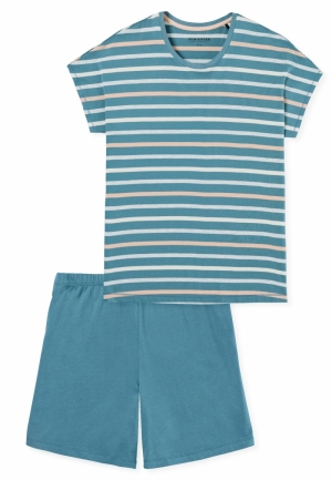 Pyjama met short BLAUWGRIJS