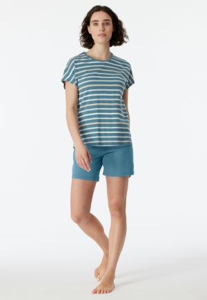 Pyjama met short BLAUWGRIJS