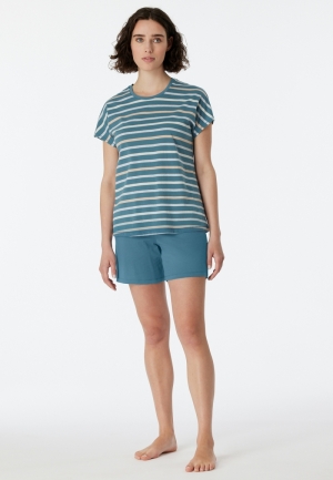 Pyjama met short BLAUWGRIJS