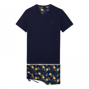 Pyjama met short Lucky BLAUW