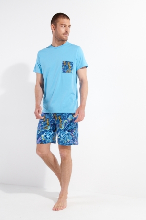Pyjama met short Cyril BLAUW