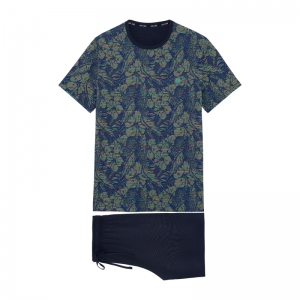 Pyjama met short Callum BLAUW