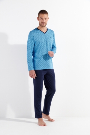Pyjama lang Cameron BLAUW
