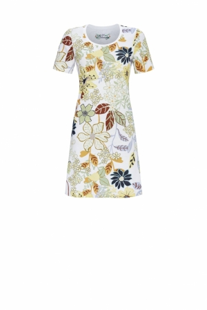Slaapkleedje met bloemenprint WIT