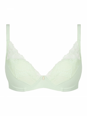 Orangerie Dream plunge t-shirt GREEN LILLY