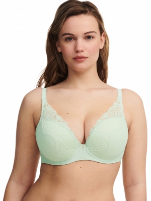 Orangerie Dream plunge t-shirt GREEN LILLY