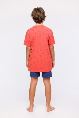 Jongenspyjama palmbomenprint ROOD