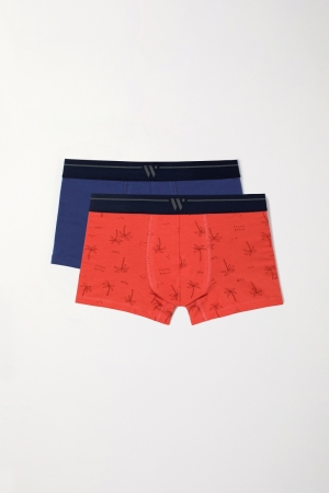 Woody jongens short, duo pak ROOD