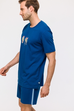 Herenpyjama Zeepaardje DONKERBLAUW