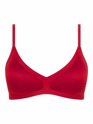 Soft Stretch Padded Bralette PASSION RED