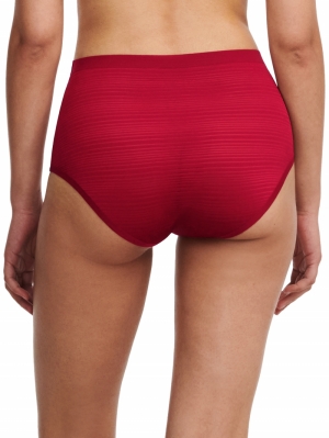 Soft stretch high waist briefs PASSION RED
