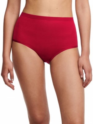 Soft stretch high waist briefs PASSION RED