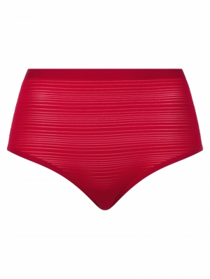 Soft stretch high waist briefs PASSION RED