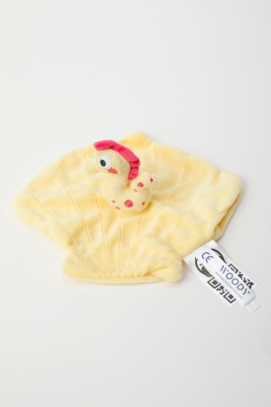 Knuffeldoekje Zeepaardje GEEL