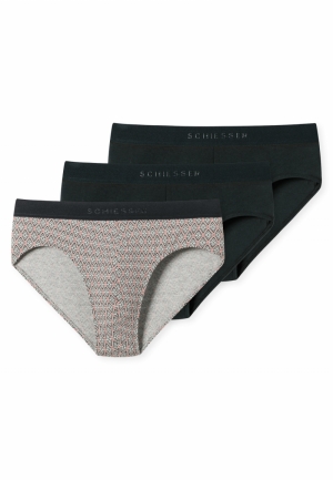 Rioslip 3-pack biokatoen ZWART