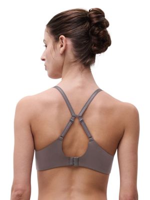 Norah Chic Plunge T-shirt bh BRONZED TAUPE