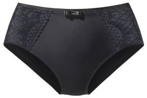 Piano high-waist slip ZWART