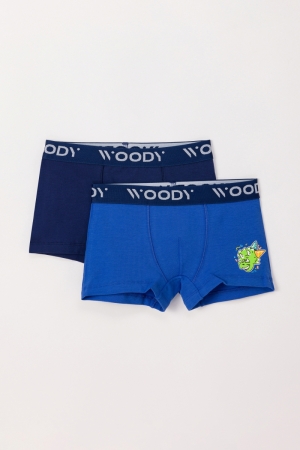 Woody jongens short, Dino BLAUW