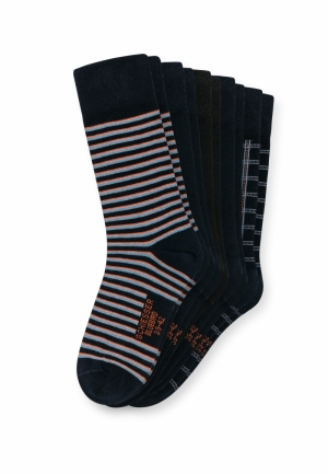 Herensokken Bluebird BLAUW-ZWART