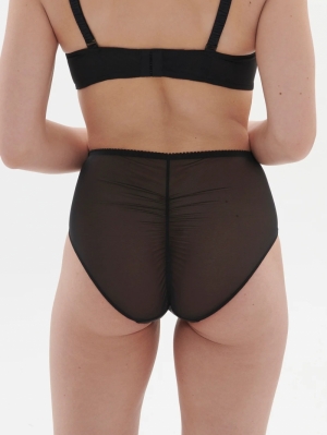 Intrigue slip hoge taille ZWART
