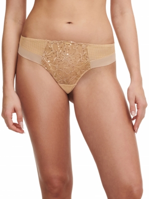 Fleurs Signature tanga TOFFEE SEQUINS