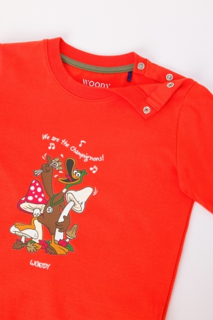 Babypyjama eend Otis ROOD