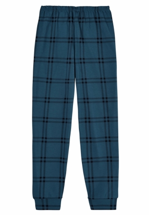 Jongenspyjama geruite broek NACHTBLAUW