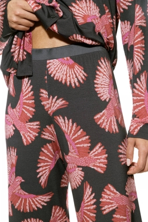 Flying Bird doorknooppyjama THUNDER GREY