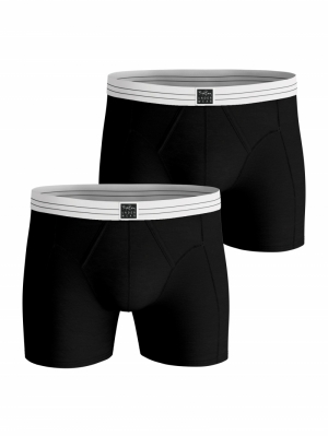 Premium Cotton Stretch 2-pack ZWART