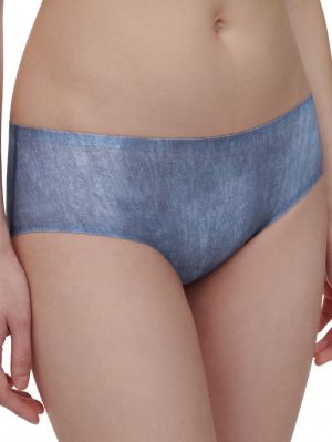 Soft stretch hipster XS-XL BLUE DENIM PRIN