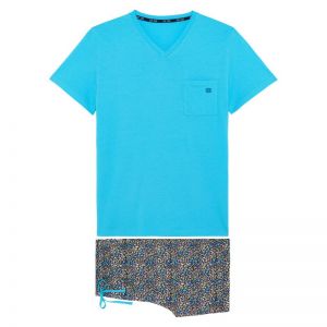 Pyjama met short Buddy TURQUOISE