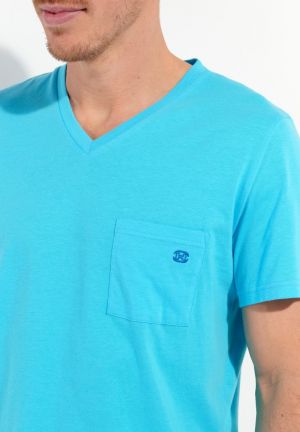 Pyjama met short Buddy TURQUOISE