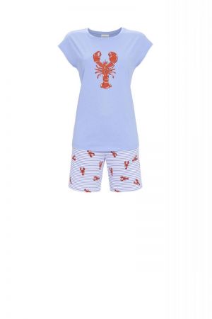 Pyjama met short MALIBU BLUE