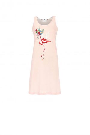 Nachthemd met flamingo-print CRYSTAL ROSE