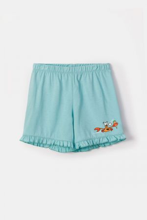 Meisjespyjama heremietkreeft TURQUOISE