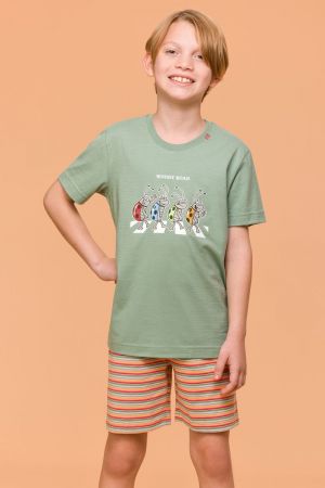 Jongenspyjama lieveheersbeest KAKI