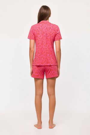 Pyjama koraalprint ROOD