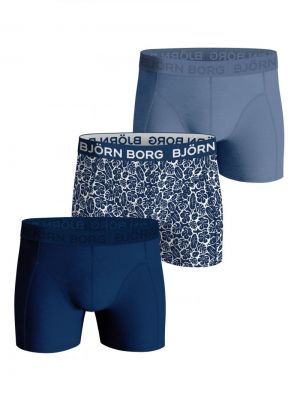 Cotton Stretch Boxer 3P BLAUW
