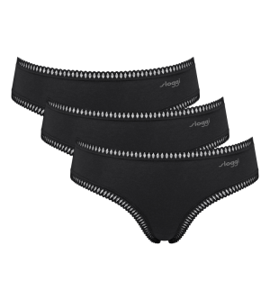 Sloggi GO Crush hipster 3-pack ZWART