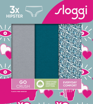 Sloggi GO Crush hipster 3-pack MEERKLEURIG