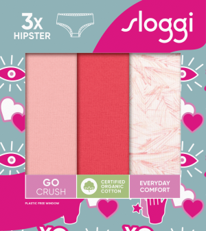Sloggi GO Crush hipster 3-pack RED
