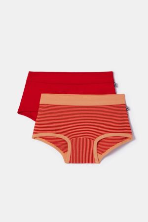 Meisjes short, duo pak ROOD