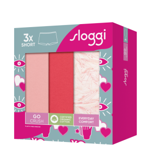 Sloggi GO Crush Short 3-pack RED