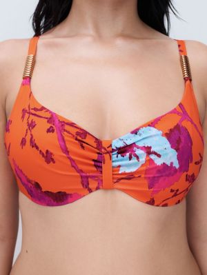 Icon bikinitop PAINTED FLOWERS