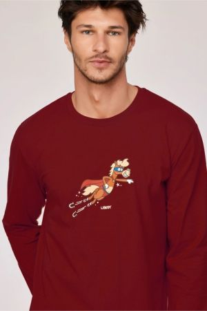 Herenpyjama Pony Kenny DONKERROOD
