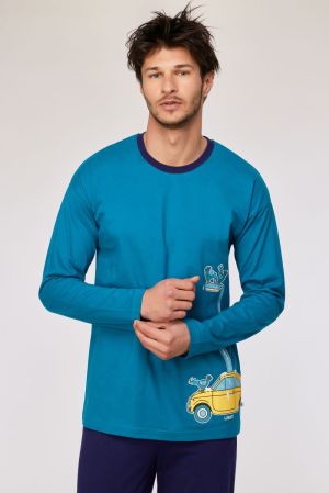 Herenpyjama Duif Wanda GROENBLAUW